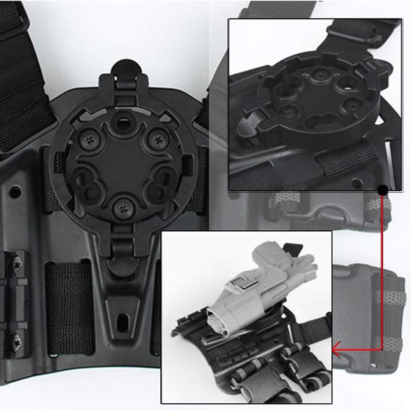 Takelablaze Quick Disconnect Kit Replica (BHI Type SERPA CQC Holster)