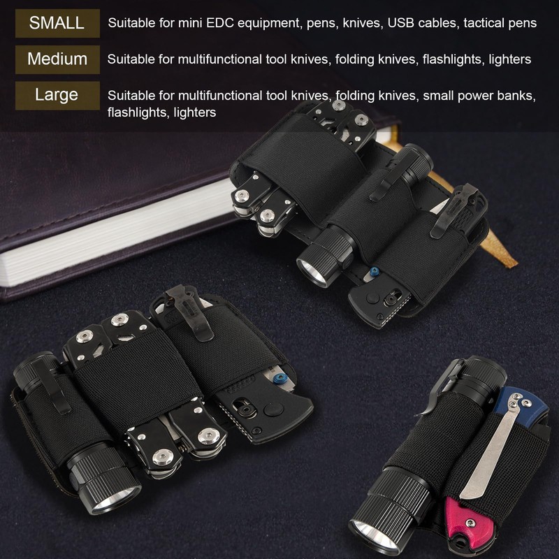 Tactical Modular Organizer, EDC Elastic Organizer Holder, EDC Insert Pouch