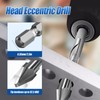 10 Pcs High Strength Eccentric Twist Drill Bit, 6/8/10/12mm High