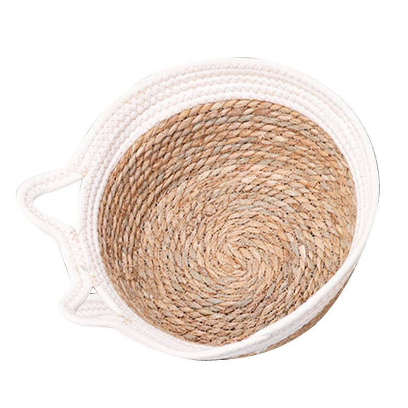 Hand Woven Cat Nest Breathable Round Cotton Rope Woven Warm