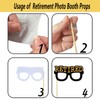 LMSHOWOWO Retirement Party Decorations, 20pcs Retirement Photo Booth Props, Retirement