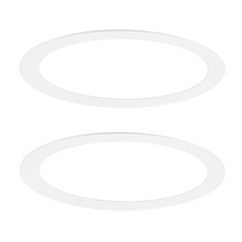 M METERXITY 2-Pack Goof Rings for 3 Inch Recessed Lights, 3" ID 3.8" OD Durable Steel Trim Ring Flush Mount White Can Light Trim Ring Cover for Ceiling Can Downlights