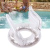 Inflatable Swimming Ring Sequin Swim Angel Wing Shiny Floating Tube
