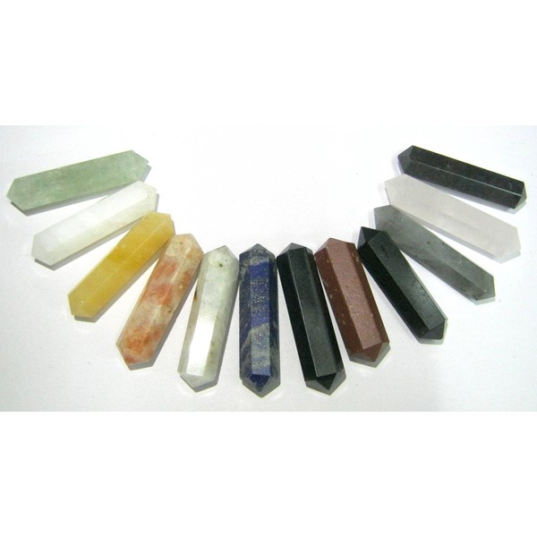 Set of 10 Double Ends Crystal Healing Meditation