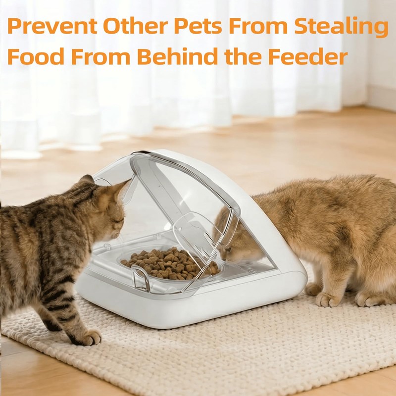 Rear Covers for Automatic Microchip Cat Feeder, Set up a