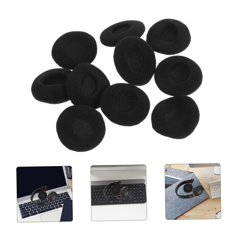 MERRYHAPY 30 Pcs Foam Earbud Covers 40mm Replacement for Headphones