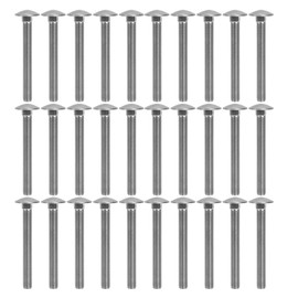 30Pcs M8x1.25 Screw Bolt A2 Stainless Steel Cup Square Coarse Thread Carriage Bolts DIN603M8x70