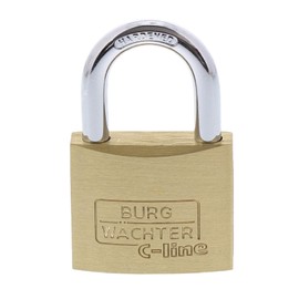 Burg-Wachter Burg-Wächter Duo 222 40 SB Padlock Set, Brass, Bügelstärke: 6,5 mm/Höhe : 48 mm