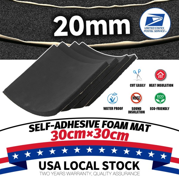 Modigt 4Sheets 20MM Rubber Adhesive Pads Closed Cell Foam Sheet