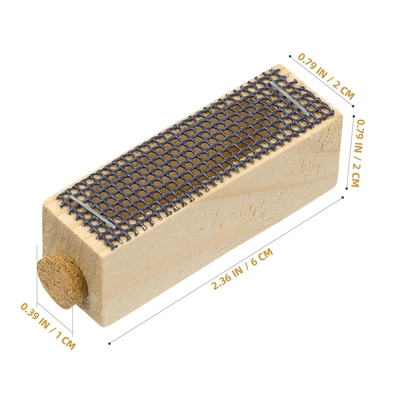 Yardwe 5pcs Wooden Queen Cages, Queen Cage Beekeeping Tools Queen