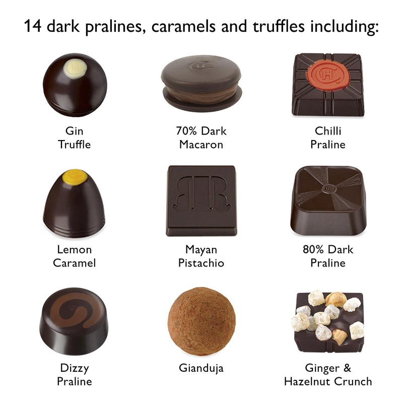 Hotel Chocolat - Serious Dark Fix H-box, 155g