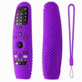 Funda de silicona para LG AN-MR600 / LG AN-MR650 / AN-MR18BA / AN-MR19BA LG AN-MR20GA Funda protectora de silicona con control remoto para LG Magic TV Remote Skin (morado)