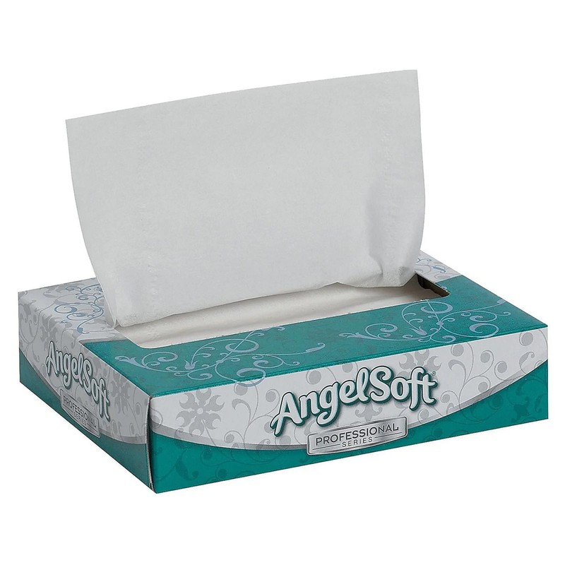 Angel Soft Professional Series 2-Ply Facial Tissue Flat Box 50