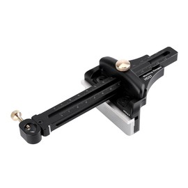 HONGDUI Metric and Imperial Double Scales Marker HD27 Marking Tools Scriber,Hanging Platform Diameter of Less Than 11mm Pen Can Be Install - A