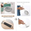 IPOW stainless steel kitchen strainer, premium fine sieve with thickened