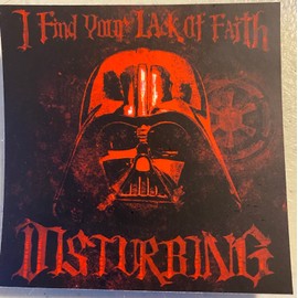Ryan Mattson Design 3" x 3" 'Darth Vader' Vinyl Matte Sticker