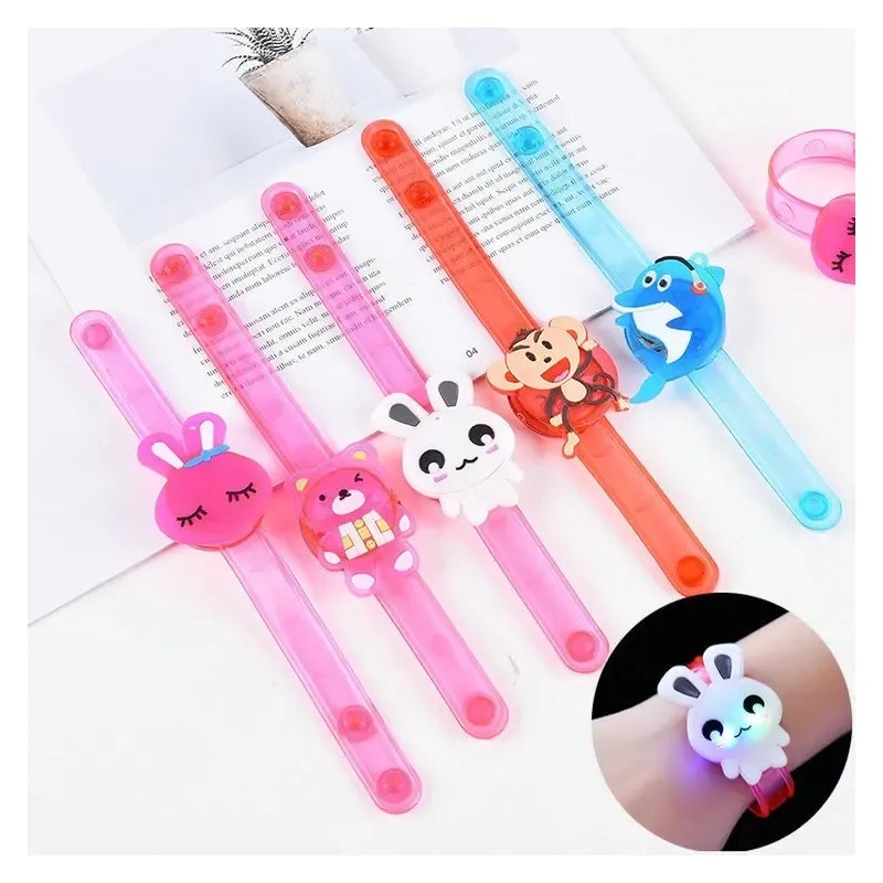 30 Pulseras Con Luces Led Para Niños Que Brillan