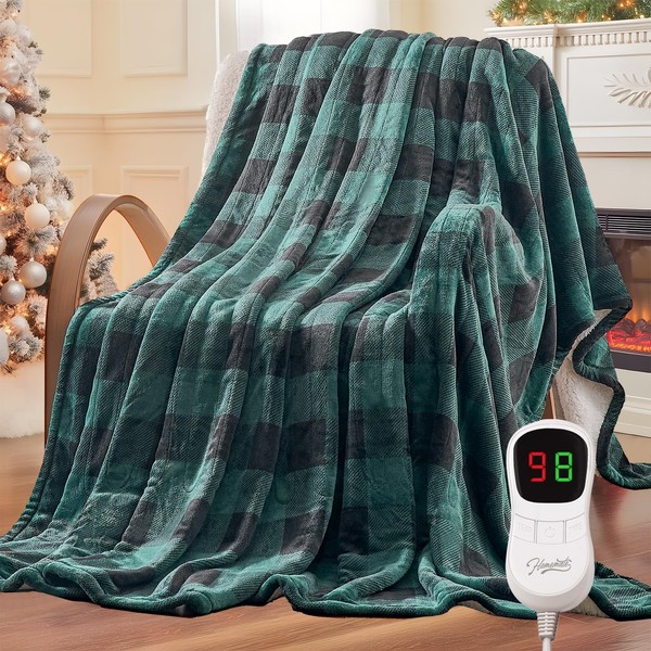 Homemate Electric Blanket Heated Throw - 50“x60“ Ultra Soft Cozy