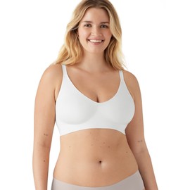 True & Co Sujetador de Tirantes Ajustables con Cuello en V para Mujer, Blanco, XS (30C-D,32A-B)