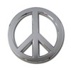 Elektroplate Peace Sign All Metal Emblem for Cars, Trucks, and