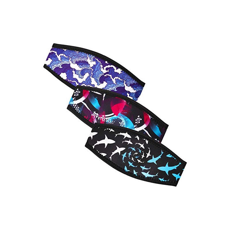Skylety 3 Pieces Mask Strap Cover Dive Strap Cover Scuba