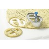 Patisse Cookie Plunger Cutter Pretzel 6 cm, Tin, Multi Colour,