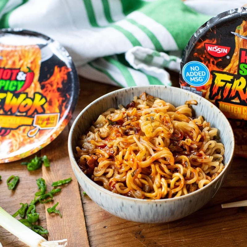 Nissin Hot & Spicy Fire Wok, Molten Chili Chicken, 4.37