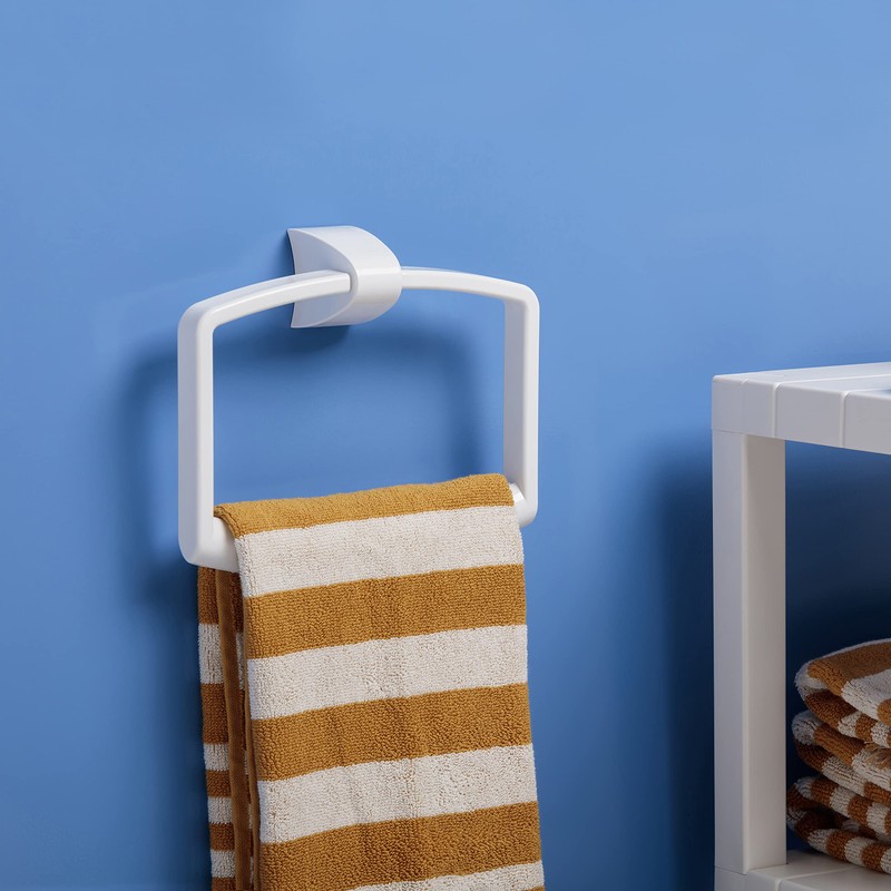 Tatay Towel Ring, ABS, White, Mediano