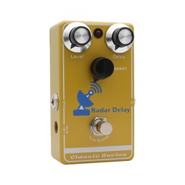 Asixxsix Classic Delay Effect Pedal, Analog Direct Signal Path Guitar Pedal with Digital Analog Delay for Electric Guitar, True Bypass, Echo Decay Clear Impactful