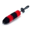 Cepillo Limpiador De Rines Largo Con Cerdas Suaves Limpiar. Rojo