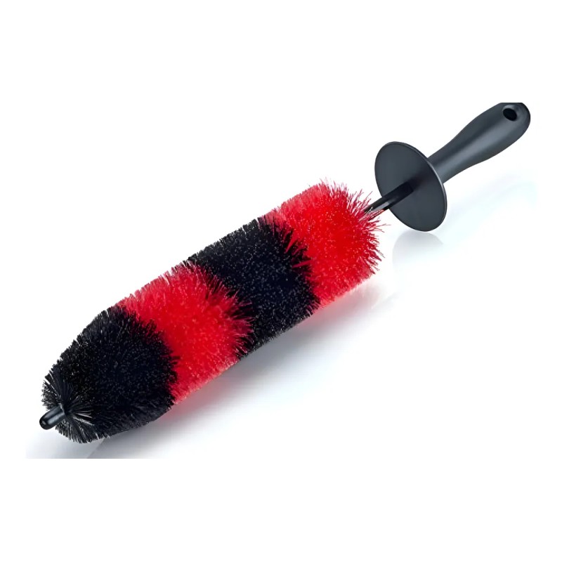Cepillo Limpiador De Rines Largo Con Cerdas Suaves Limpiar. Rojo