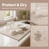 2 Pack Microfibre Dish Drying Mat, Foldable Drainage Mat, Beige