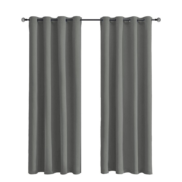 Tenger Home Blackout Curtain Curtains Opaque Curtain Bedroom with Eyelets