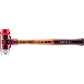 Halder 3069030 "Simplex Soft-Face Plastic/Soft" Metal Mallet, Multi-Colour, 30 mm
