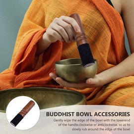 EXCEART Wooden Singing Bowl Bat Striker Wood Singing Bowl Beater for Meditation Prayer Yoga