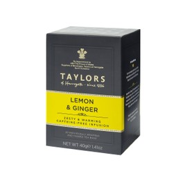 Taylors of Harrogate Lemon and Ginger Tea, 20 Teabags, Pack of 6, Total 120 Teabags