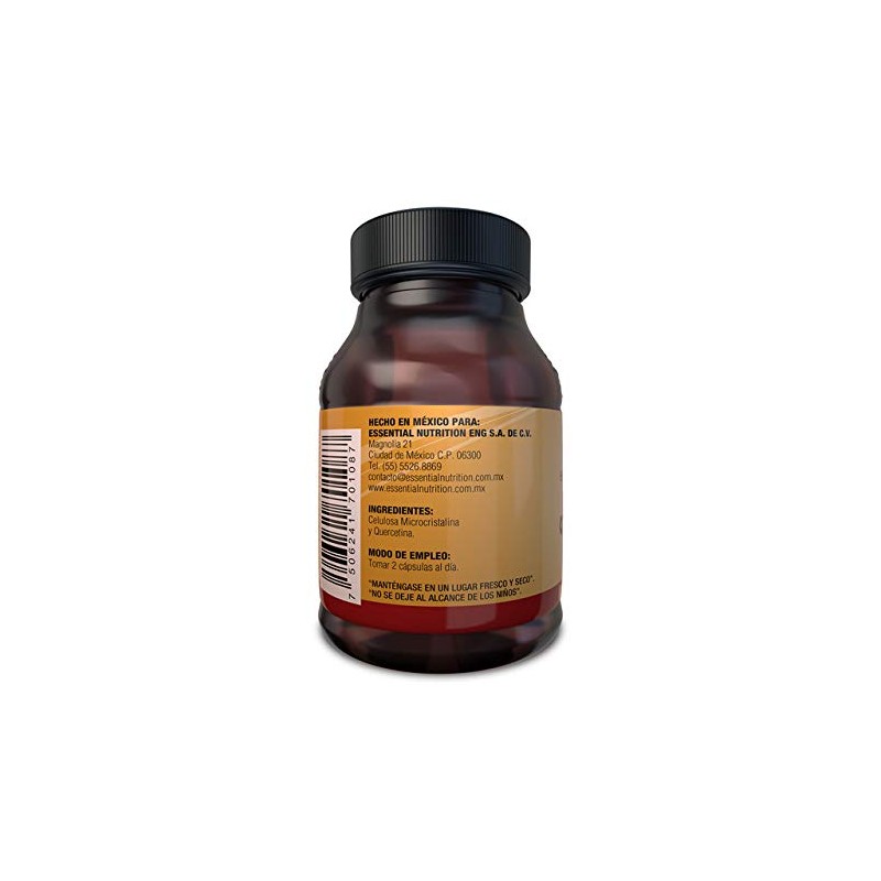 Essential Nutrition, Quercetina 40 Cápsulas de 500 mg.