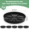 Elevated Plant Saucer 5P, 10.5 Inch Round Pot Tray with