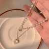 Collar de Mujer con Cadena Doble y Dije “Amor” con