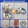 LFBA 2 Pack Corner Shower Shelves Load Capacity 40 lbs