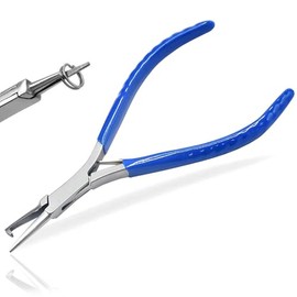 AAProTools Split Ring Pliers for Jewelry Making Tools 5-1/2 Inches Ring Opening Pliers Jump Ring Opener Tackle Mini Precision Fine Pliers Craft Beading Hobby (Blue)