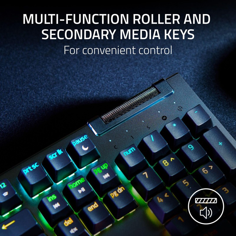Razer BlackWidow V4 X - Mechanical Gaming Keyboard: Yellow Switches