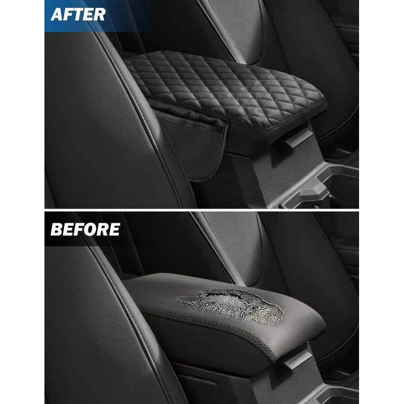 JOYTUTUS Center Console Cover with Pocket Compatible with 2016-2023 Tacoma