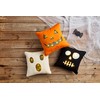 Mud Pie Throw Pillow, 16" x 16", Pumpkin
