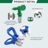 5 Pcs Airless Low Pressure Tips Reversible Spray Nozzle Tips