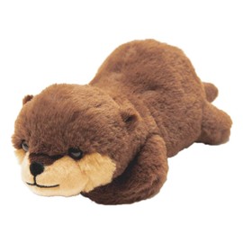 Sanei Boeki Original Plush Moffly Animal, Otter, W6.7 x D13.4 x H4.3 inches (17 x 34 x 11 cm)