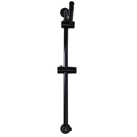 Westbrass SB1520-62 Drill-Free 21" Adjustable Height Shower Head and Handheld Sprayer Slide Extension Bar with Diverter, Matte Black
