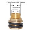 Joywayus 1-1/2" Female 2" Male Soild Brass Water Tank Connector
