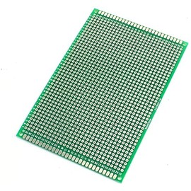 Fasizi 2PCS (8 x 12cm) PCB Board Universal Double Sided Prototyping Breadboard Panel Circuit Board for DIY Soldering