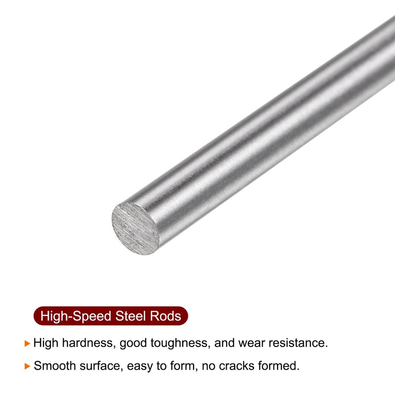 sourcing map 15pcs Round Rods 2.8mm x 100mm High Speed